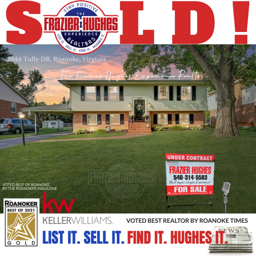 CALL NOW FOR THE "BEST OF ROANOKE REALTOR"